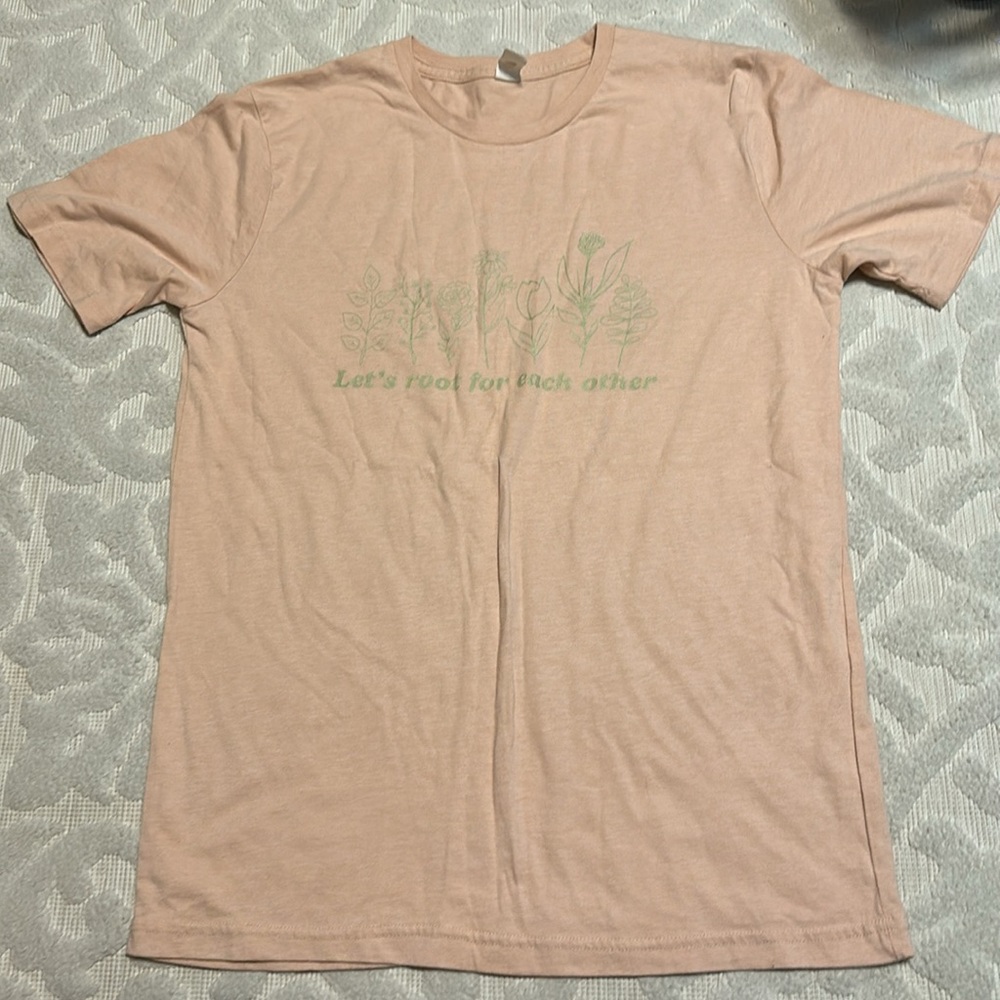 LAVIVA SPORTS LET’S ROOT FOR EACH OTHER WOMEN PINK T-SHIRT SIZE M